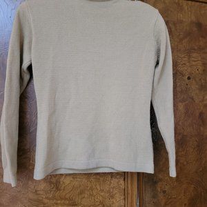 Giorgio Armani designer sweater, beige, size 42 Italian, 8 USA, wool/cashmere